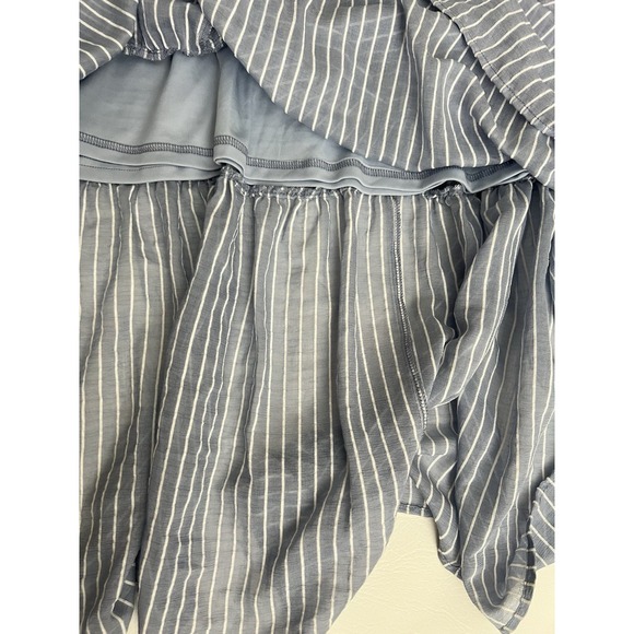 Entro Tiered Striped Maxi Dress Tired Sleeves Small Cottagecore Boho Preppy - Picture 6 of 8